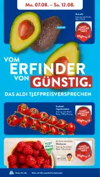 Gazetka promocyjna AldiSud - NÄCHSTE WOCHE - Gazetka - ważna od 12.08 do 12.08.2023 - strona 4 - produkty: aldi, avocado, beere, beeren, cocktail, eis, himbeer, himbeere, himbeeren, kracher, nuss, reis, rispentomaten, Schal, Schale, Ti, tomate, tomaten