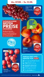 Gazetka promocyjna AldiSud - NÄCHSTE WOCHE - Gazetka - ważna od 12.08 do 12.08.2023 - strona 5 - produkty: aldi, angebot, bio, Bio-Obst, decke, eis, elle, kracher, Nektar, nektarinen, obst, Obst und Gemüse, radieschen, reis, rum, Ti, trauben, und gemüse, ZTE