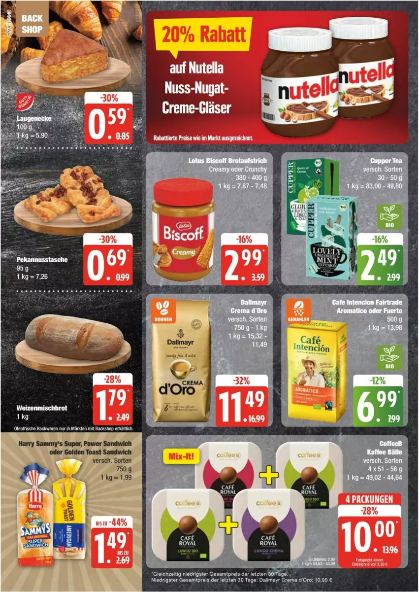 Aktueller Prospekt Edeka - Prospekte - von 18.11 bis 23.11.2024 - strona 14 - produkty: backwaren, dallmayr, eis, frische backwaren, nuss, Ofen, reis, ZTE