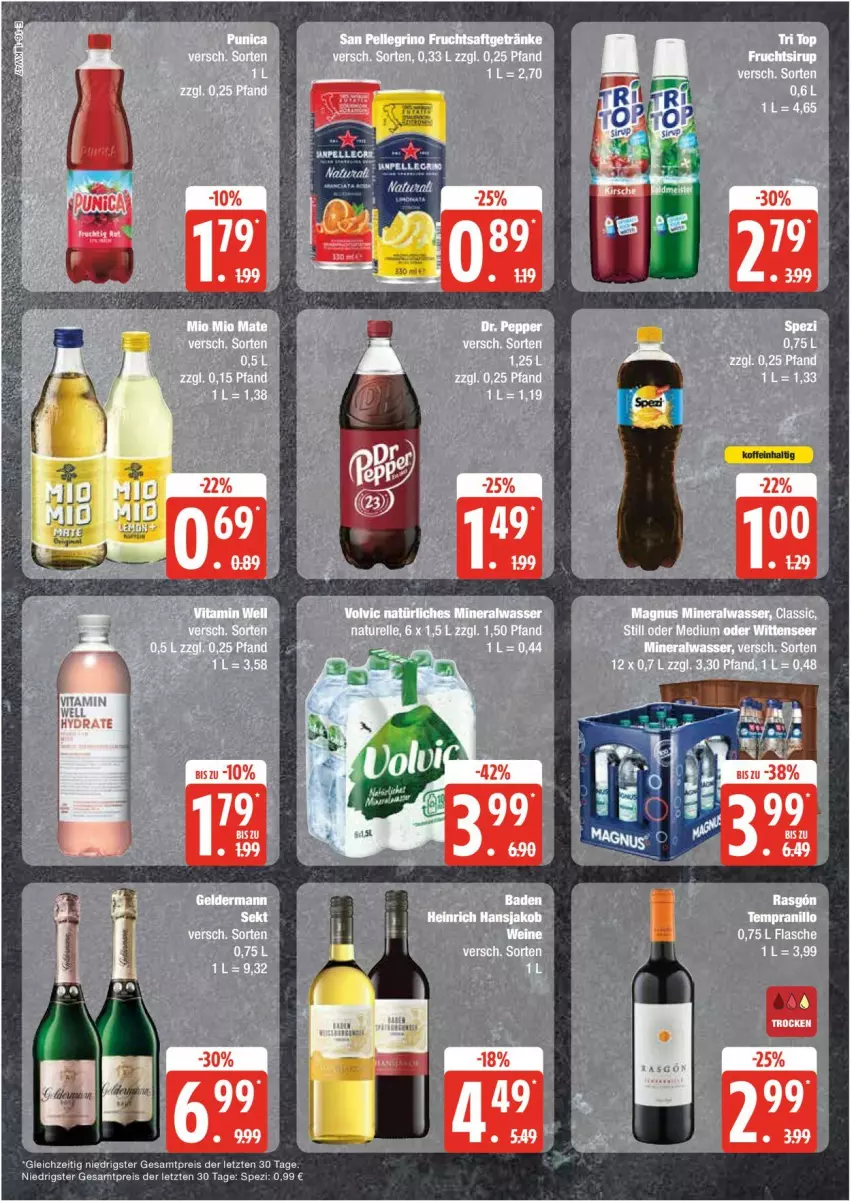 Aktueller Prospekt Edeka - Prospekte - von 18.11 bis 23.11.2024 - strona 16 - produkty: Alwa, eis, elle, flasche, frucht, fruchtsaft, fruchtsaftgetränk, getränk, getränke, mineralwasser, natur, reis, rel, saft, Spezi, Ti, wasser, ZTE