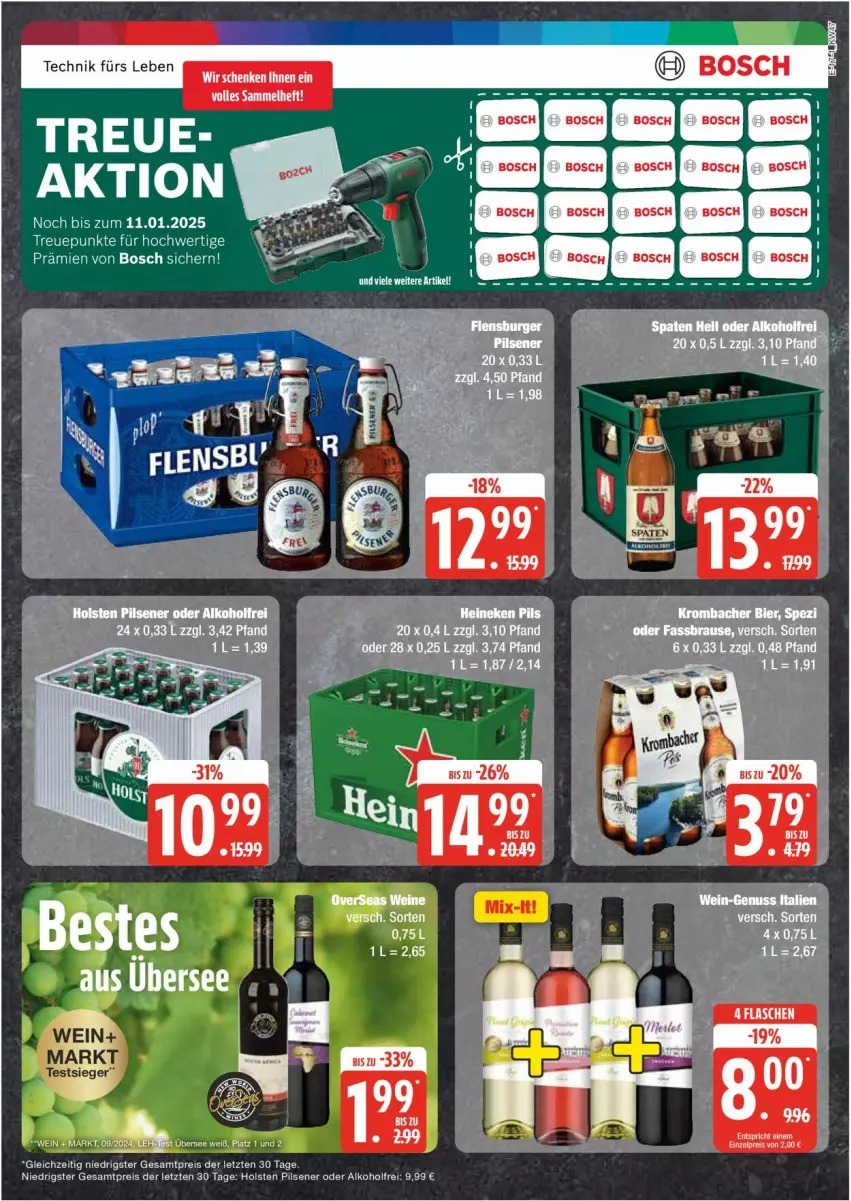 Aktueller Prospekt Edeka - Prospekte - von 18.11 bis 23.11.2024 - strona 17 - produkty: alkohol, bosch, eis, holsten, holsten pilsener, LG, pils, pilsener, reis, tee, Ti, ZTE