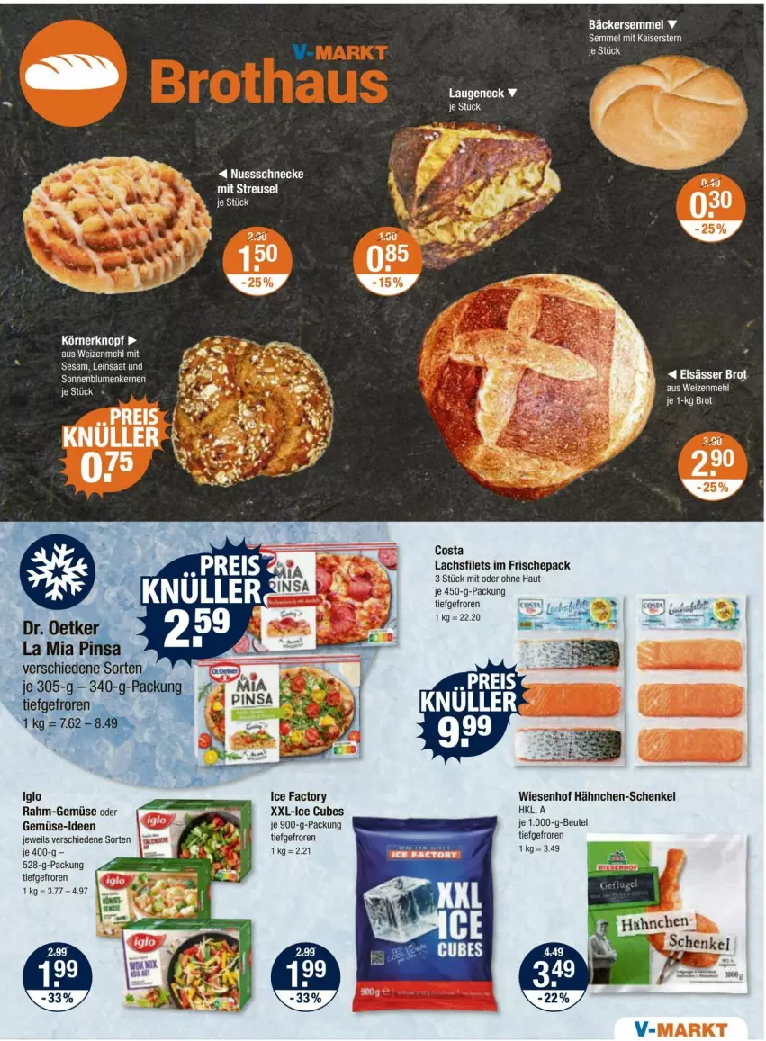 Aktueller Prospekt Vmarkt - Prospekte - von 01.02 bis 07.02.2024 - strona 5 - produkty: beutel, blume, blumen, Dr. Oetker, eis, filet, filets, hähnchen-schenkel, henkel, iglo, Kaiser, lachs, lachsfilet, lachsfilets, Laugeneck, mehl, nuss, Nussschnecke, rahm-gemüse, reis, schenkel, Semmel, sesam, sonnenblume, sonnenblumen, Sonnenblumenkerne, sonnenblumenkernen, Ti, weizenmehl, wiesenhof