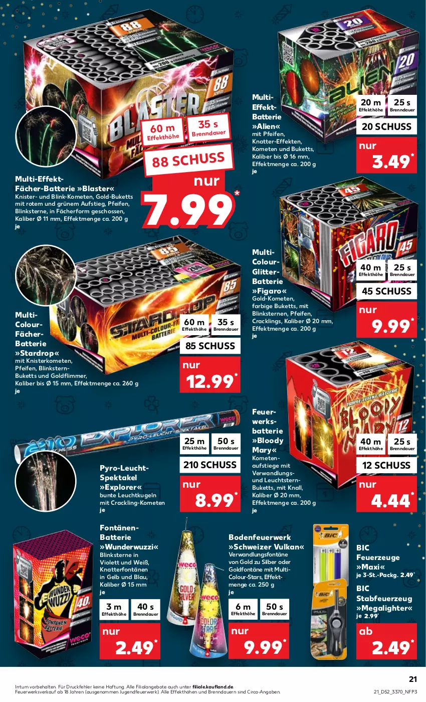 Aktueller Prospekt Kaufland - von 29.12.2022 bis 04.01.2023 - strona 21 - produkty: angebot, angebote, auer, batterie, Feuerzeug, Jugendfeuerwerk, Kugel, rwe, Ti