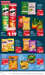 Gazetka promocyjna Kaufland - Gazetka - ważna od 04.01 do 04.01.2023 - strona 10 - produkty: angebot, beutel, blätterteig, blätterteiggebäck, chips, dip, Doritos, eis, karamell, kartoffel, kartoffelchips, Käse, lay's, nacho, nacho cheese, popcorn, pringles, ring, Salsa, salz, snack, Soße, Ti, tortilla, ZTE