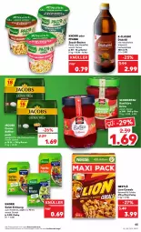 Gazetka promocyjna Kaufland - Gazetka - ważna od 04.01 do 04.01.2023 - strona 45 - produkty: angebot, angebote, Becher, beutel, cereals, jacobs, Jacobs Crema, kaffee, kaffeepads, karamell, kartoffel, knorr, konfitüre, konfitüre extra, lion, nestlé, pasta, pfanni, salat, schoko, Schwartau, snack, Ti, vita