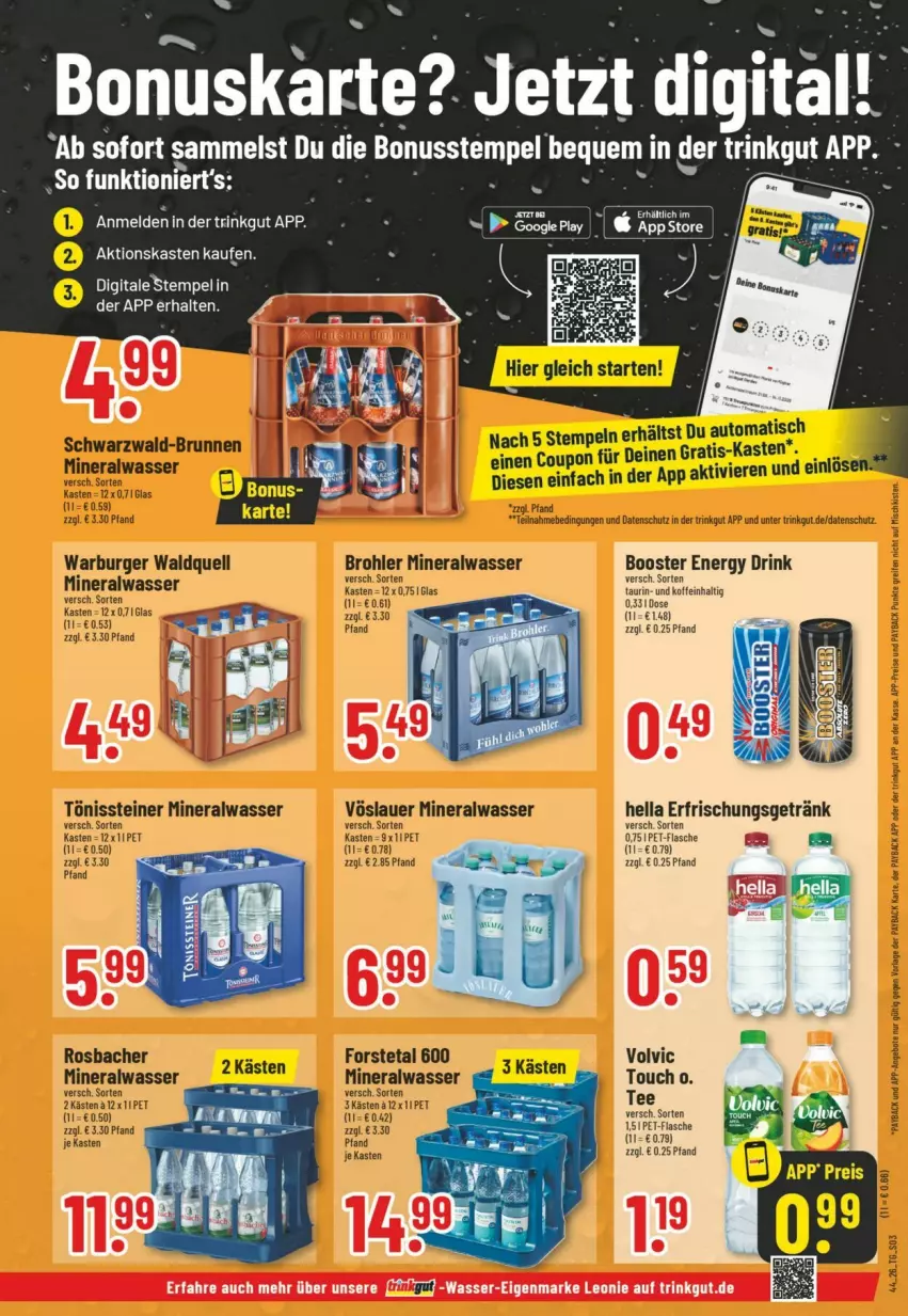 Aktueller Prospekt Trinkgut - Prospekte - von 25.10 bis 31.10.2026 - strona 3 - produkty: drink, eier, eis, energy drink, erfrischungsgetränk, flasche, getränk, hella, nuss, pet-flasche, tee, Ti, volvic, wasser