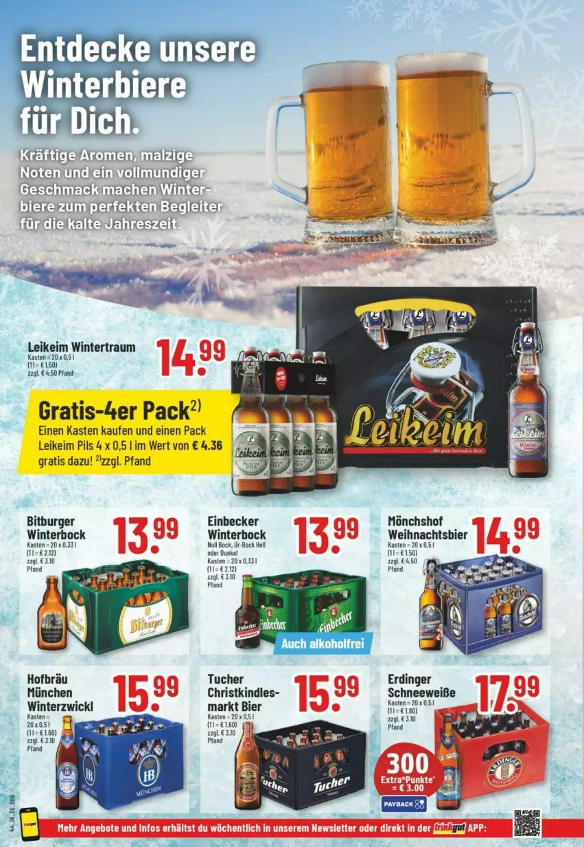 Aktueller Prospekt Trinkgut - Prospekte - von 25.10 bis 31.10.2026 - strona 8 - produkty: alkohol, bier, Biere, bitburger, burger, erdinger, Kindle, LG, mac, mönchshof, pils, Ti, WICK