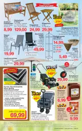 Gazetka promocyjna Jawoll - Prospekte - Gazetka - ważna od 15.04 do 15.04.2023 - strona 15 - produkty: angebot, angebote, Anhänger, auer, Bank, Bau, Berger, blume, Bodenplatte, bollerwagen, Brei, dekokissen, dell, elle, Garten, gartenbank, hängesessel, Holz, holzlasur, kissen, klappsessel, klappstuhl, klapptisch, kopfkissen, korb, kraft, latte, LG, möbel, Mode, rasen, rasenmäher, reifen, rwe, Schal, sessel, siena, stapelstuhl, stuhl, Ti, tisch, wasser