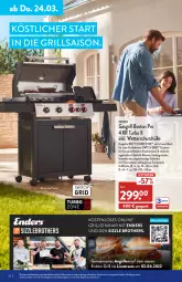 Gazetka promocyjna Aldi Nord - Aldi-Vorschau - Gazetka - ważna od 26.03 do 26.03.2022 - strona 24 - produkty: braten, brot, brother, edelstahl, eis, enders, flasche, gasgrill, gin, grill, grillfläche, Kocher, mit thermometer, schutzhülle, thermometer, Ti, tisch, ZTE