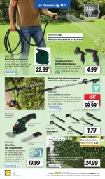 Gazetka promocyjna Lidl - Aktionsprospekt - Gazetka - ważna od 16.07 do 16.07.2022 - strona 32 - produkty: akku, brause, Brei, eis, Garten, gartenschlauch, heckenschere, Kraut, messer, ndk, Parkside, rasen, Rauch, Reinigung, reis, rwe, Schal, Schale, Schere, schlauch, Spezi, Strauchschere, Ti, usb, wasser, werkzeug, ZTE