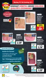 Gazetka promocyjna Lidl - Aktionsprospekt - Gazetka - ważna od 16.07 do 16.07.2022 - strona 4 - produkty: braten, discount, eis, hinterschinken, Käse, kasseler, Kasselerbraten, lebensmittel, leberkäs, leberkäse, Liege, monitor, pril, reis, Ria, salami, schinken, schwein, schweine, Ti, Tiere, wein, weine, wurst