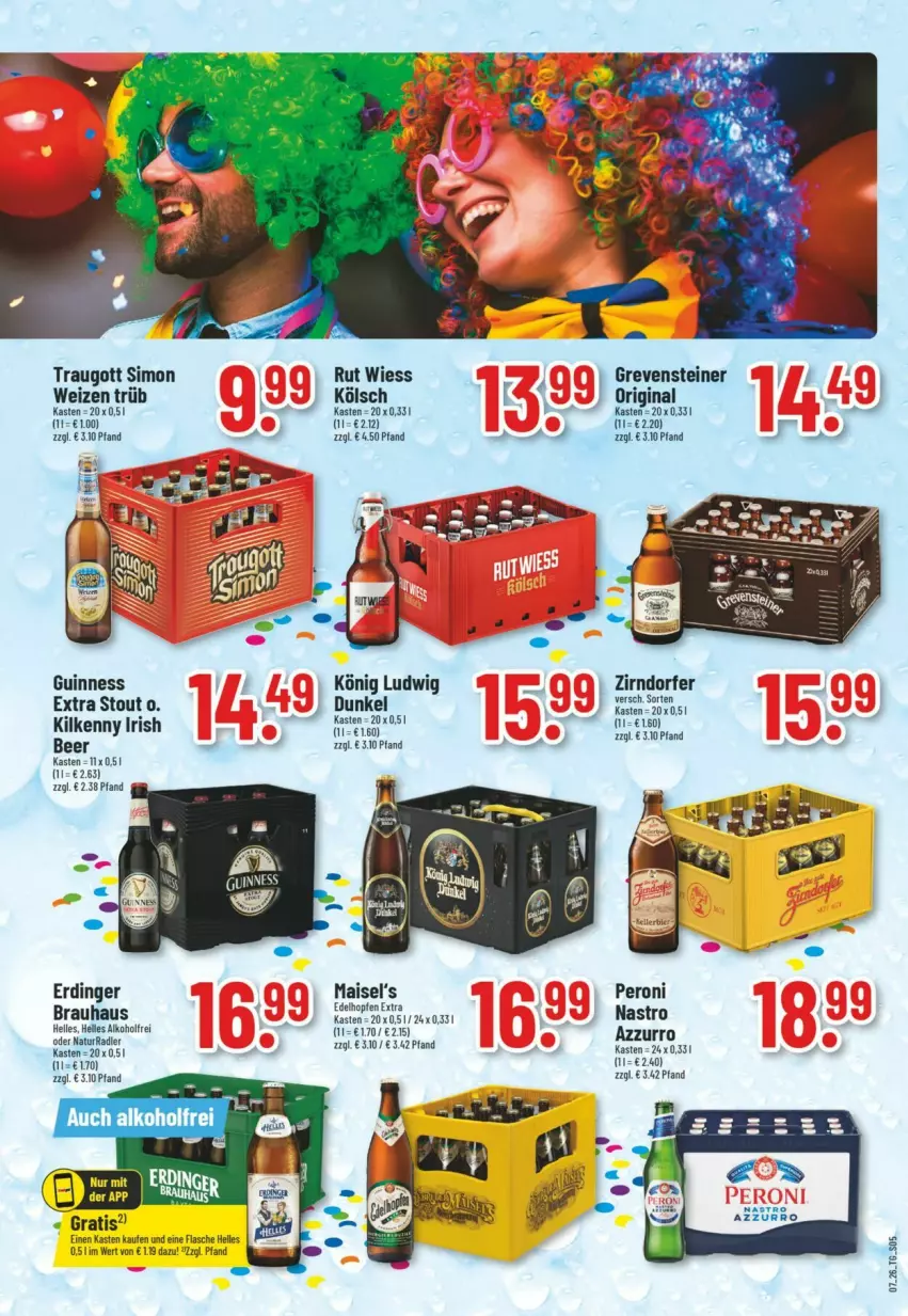 Aktueller Prospekt Trinkgut - Prospekte - von 08.02 bis 14.02.2026 - strona 5 - produkty: alkohol, elle, erdinger, flasche, Guinness, Kilkenny, mais, natur, Peroni, radler, sim