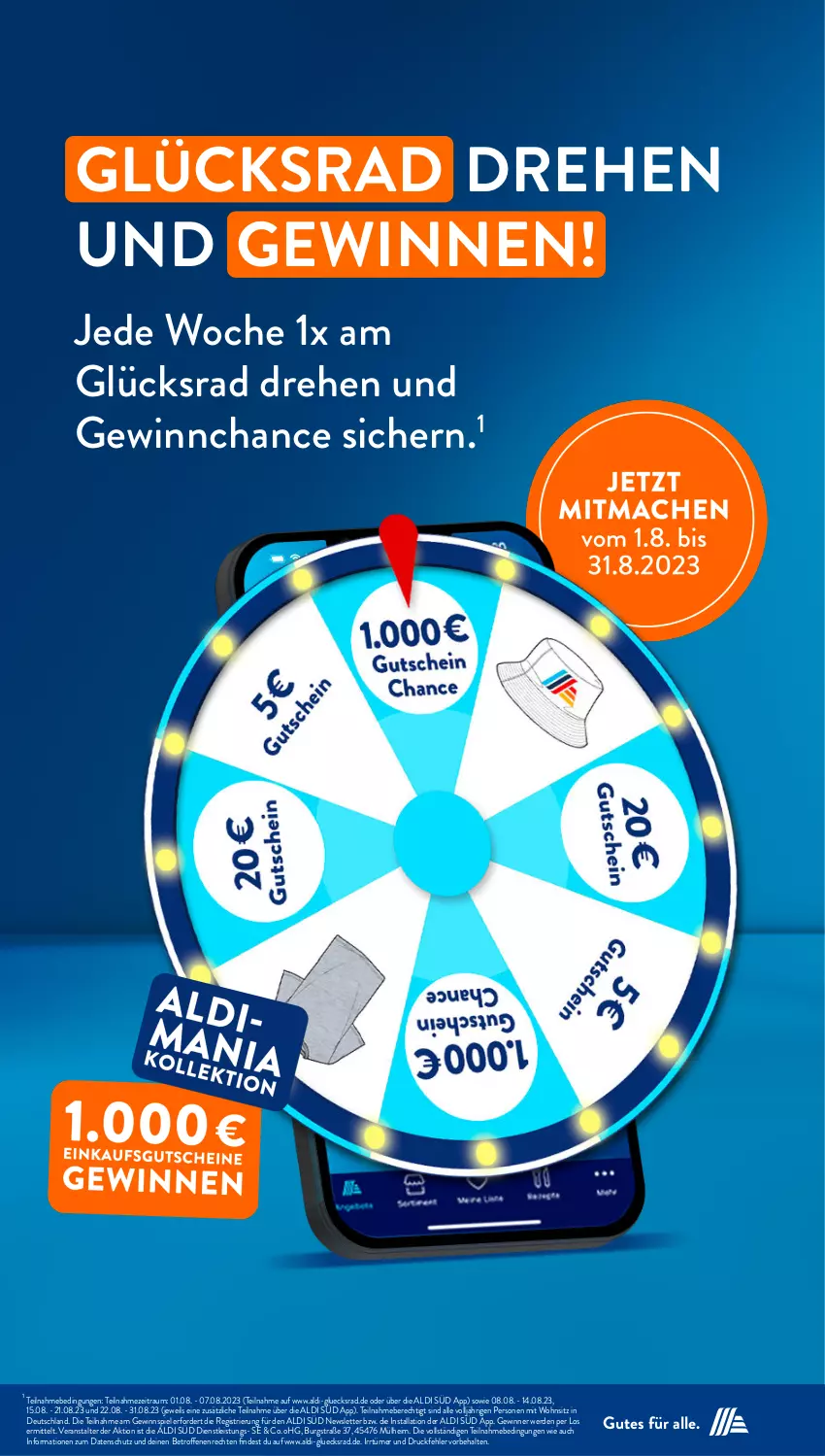 Aktueller Prospekt AldiSud - NÄCHSTE WOCHE - von 07.08 bis 12.08.2023 - strona 50 - produkty: aldi, eis, erde, gewinnspiel, Ti