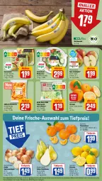 Gazetka promocyjna Rewe - Prospekte - Gazetka - ważna od 28.10 do 28.10.2023 - strona 6 - produkty: banane, bananen, bio, Birnen, clementinen, eis, eisbergsalat, guacamole, kartoffel, kräuter, kräutern, küche, Küchen, orange, orangen, reis, rewe beste wahl, rote tafeläpfel, salat, Schal, Schale, Speisezwiebeln, tafeläpfel, tafelbirnen, Ti, tiefpreis, würfel, zitrone, zitronen, zwiebel, zwiebeln