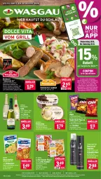 Gazetka promocyjna Wasgau - Gazetka - ważna od 22.08 do 22.08.2026 - strona 1 - produkty: alkohol, angebot, angebote, arla, auer, beutel, bratwurst, Brei, brot, chio chips, chips, coupon, cremissimo, Dr. Oetker, ecco, eis, elle, fenchel, flasche, gewürz, gin, grill, Haarlack, haarspray, hartkäse, Käse, käsescheiben, knoblauch, lack, langnese, langnese cremissimo, milram, oder schaumfestiger, pizza, popcorn, Reibekäse, reis, schaumfestiger, schwarzkop, schwarzkopf, sekt, sim, Stier, Taft, Ti, tortilla, tortillas, vita, wein, weine, wurst