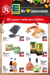 Gazetka promocyjna Kupsch - Angebote der Woche - Gazetka - ważna od 30.04 do 30.04.2022 - strona 1 - produkty: auer, Becher, becks, becksteiner, beere, beeren, beutel, bresso, dallmayr, deka, flasche, frischkäse, frischkäsezubereitung, frucht, gewürz, heidelbeere, heidelbeeren, kaffee, Käse, krakauer, rhabarber, ring, saft, Schal, Schale, steiner, Ti, wurst