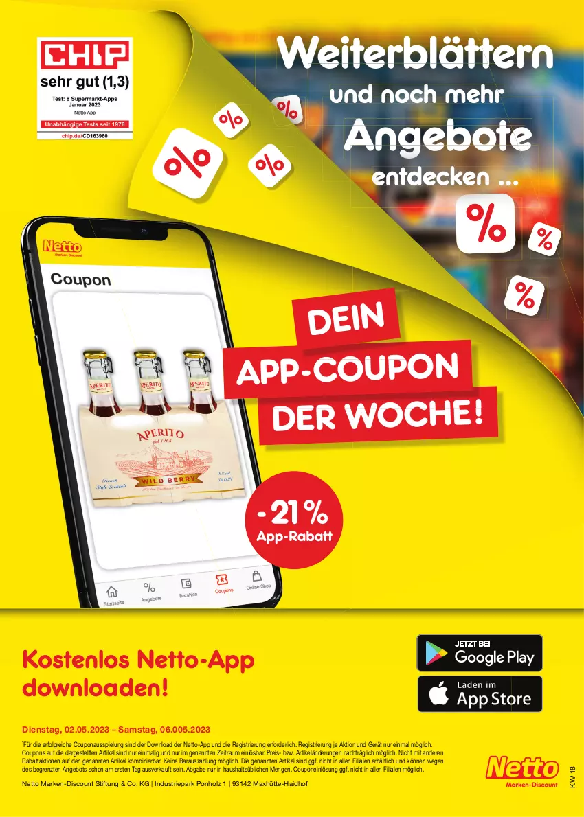 Aktueller Prospekt Netto Marken-Discount - Filial-Angebote - von 02.05 bis 06.05.2023 - strona 45 - produkty: angebot, angebote, coupon, coupons, decke, discount, eis, Holz, LG, marken-discount, reis, Ti, ZTE