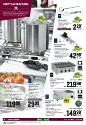Gazetka promocyjna Metro - Gastronomie Spezial - Gazetka - ważna od 07.04 do 07.04.2021 - strona 18 - produkty: backofen, chili, curry, decke, Deckel, edelstahl, eis, Elektro, elle, grill, grillfläche, küche, Küchen, Küchenhelfer, latte, Löffel, Ofen, reis, resa, ring, sauce, Schneebesen, Spezi, teller, thermostat, Ti, topf