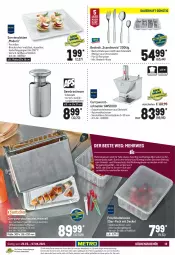 Gazetka promocyjna Metro - Gastronomie Spezial - Gazetka - ważna od 07.04 do 07.04.2021 - strona 19 - produkty: auto, backofen, besteck, curry, currywurst, decke, Deckel, edelstahl, eis, elle, gewürz, küche, Küchen, latte, LG, messer, mikrowelle, Mode, Ofen, reis, rwe, Schal, Servierplatten, spülmaschinen, Ti, wurst