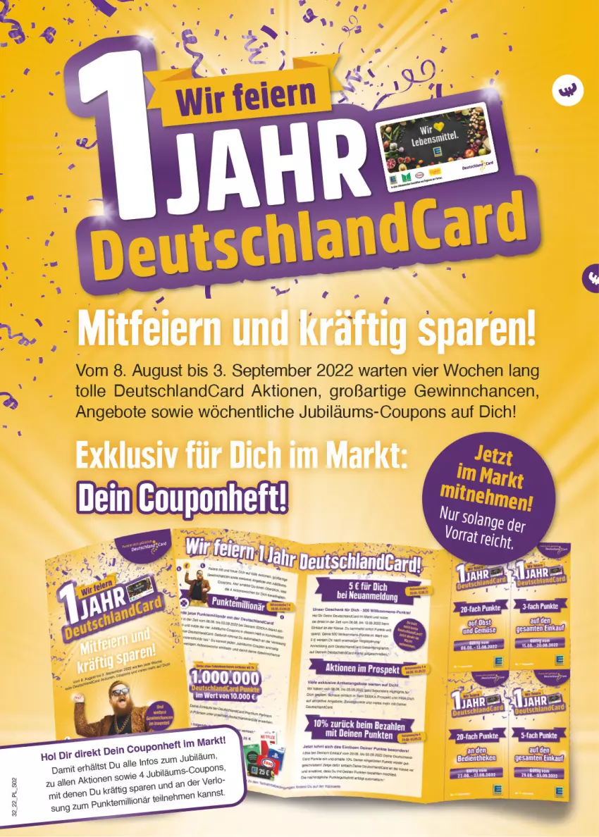 Aktueller Prospekt E Center - Angebote der Woche - von 08.08 bis 13.08.2022 - strona 2 - produkty: angebot, angebote, coupon, coupons, deutschlandcard, eis, Elan, gin, Jubiläums, LG, lion, mars, obst, Rana, Ti, Yo