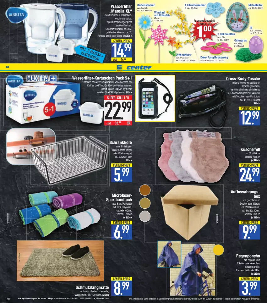 Aktueller Prospekt E Center - Angebote der Woche - von 06.03 bis 11.03.2023 - strona 16 - produkty: aufbewahrungsbox, beutel, body, brita, decke, Deckel, deka, eis, Elan, Elektro, elle, ente, Garten, handtuch, Holz, kaffee, korb, küche, Küchen, Küchenregal, mac, regal, reis, rel, Ria, schmutzfangmatte, Schrank, Spiele, Sport, spülmaschinen, super-knüller, Tasche, tee, teller, Ti, touchscreen, tuc, Untersetzer, wasser, wasserfilter, ZTE