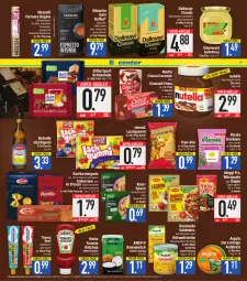 Gazetka promocyjna E Center - Angebote der Woche - Gazetka - ważna od 11.03 do 11.03.2023 - strona 17 - produkty: apfel, apfelmus, aufstrich, barilla, beutel, bohne, bohnen, bonbons, bonduelle, bonduelle goldmais, caffè crema, chips, choclait chips, choco crossies, cola, creme, crossies, dallmayr, eduscho, eis, elle, ente, espresso, feinschmecker, flasche, früchte, gin, Goldmais, hartweizen, heinz, hülsenfrüchte, kaffee, kaffeekapseln, ketchup, knorr, kokos, kokosmilch, korn, lachgummi, maggi, maggi fix, mais, milch, Nescafé, nespresso, nestlé, nimm2, nuss, nuss-nugat-creme, nutella, odenwald, pasta, pom-bär, rapsöl, reis, Ria, Ricola, ritter, ritter sport, sauce, schoko, schokolade, senf, Spezi, Sport, super-knüller, suppe, teller, thomy, Ti, tomato ketchup, vita, ZTE, zucker