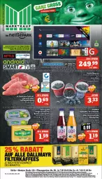 Gazetka promocyjna Marktkauf - Prospekt - Gazetka - ważna od 22.07 do 22.07.2023 - strona 1 - produkty: ACC, aktionspreis, Becher, beere, beeren, braten, butter, deka, eis, frucht, gin, gulasch, HDMI, heidelbeere, heidelbeeren, irische butter, nuss, reis, rhabarber, schnitzel, schwein, schweine, schweineschnitzel, tee, Ti, uhr, wein, weine, ZTE