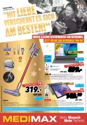 Gazetka promocyjna Medimax - MEDIMAX Prospekt KW51 2022 - Gazetka - ważna od 22.12 do 22.12.2022 - strona 1 - produkty: abholpreise, akku, beleuchtung, bürste, dekoration, dell, eimer, eis, Elektro, elle, erde, Ergee, festplatte, geforce, hauptkamera, HDMI, Intel, kamera, Kinder, latte, lautsprecher, leine, LG, mastercard, microsd, Mode, nvidia, reis, rum, rwe, Software, Spezi, Spiele, ssd, Stielsauger, tablet, Tastatur, Ti, touchscreen, usb, VivoBook, wandhalterung