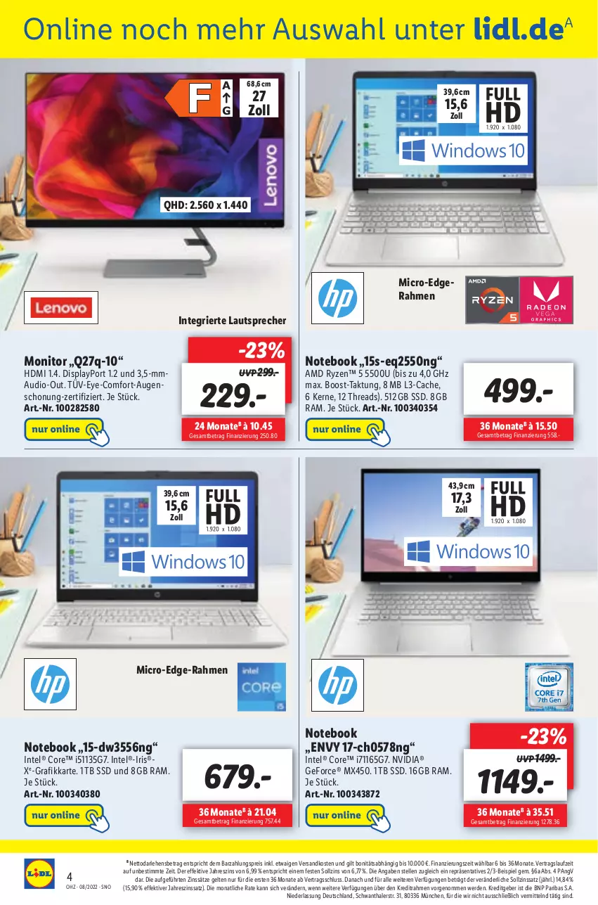 Aktueller Prospekt Lidl - Aktionsprospekt - von 21.02 bis 26.02.2022 - strona 50 - produkty: eis, elle, erde, geforce, HDMI, Intel, lautsprecher, monitor, ndk, notebook, nvidia, reis, ryzen, ssd, Ti