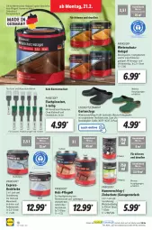 Gazetka promocyjna Lidl - Aktionsprospekt - Gazetka - ważna od 26.02 do 26.02.2022 - strona 18 - produkty: auer, Bau, Clogs, ente, esmara, Garten, Holz, holzschutz, HP, lack, LG, livergy, ndk, nuss, Parkside, Pflegeöl, Pinsel, Pinselset, rwe, Schal, Schale, ssd, Ti, ZTE