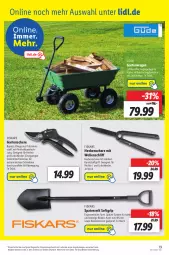 Gazetka promocyjna Lidl - Aktionsprospekt - Gazetka - ważna od 26.02 do 26.02.2022 - strona 19 - produkty: angebot, dell, eis, elle, fiskars, Garten, Gartenschere, heckenschere, Kugel, LG, Mode, rasen, reis, Schere, Spaten, Ti, ZTE