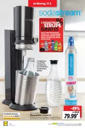 Gazetka promocyjna Lidl - Aktionsprospekt - Gazetka - ważna od 26.02 do 26.02.2022 - strona 24 - produkty: glaskaraffe, Karaffe, ndk, Schal, Schale, sirup, Soda, sodastream, Sprudel, spülmaschinen, Ti, wasser, wassersprudler