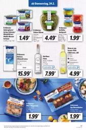 Gazetka promocyjna Lidl - Aktionsprospekt - Gazetka - ważna od 26.02 do 26.02.2022 - strona 41 - produkty: alkohol, angebot, antipasti, aprikose, aprikosen, asti, aubergine, auberginen, bohne, bohnen, eis, gin, grüne bohnen, grüne oliven, keks, kekse, likör, muscat, natives olivenöl, olive, oliven, olivenöl, olivenöl extra, ouzo, reis, rwe, Ti, wein, ZTE