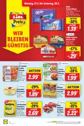 Gazetka promocyjna Lidl - Aktionsprospekt - Gazetka - ważna od 26.02 do 26.02.2022 - strona 6 - produkty: babybel, Dr. Oetker, frosta, géramont, gin, gnocchi, hilcona, joghur, joghurt, joghurt mit der ecke, Käse, leerdammer, milka, mini babybel, Müller, ndk, pfanne, riegel, Schal, Schale, tender, Ti, torte, tortelloni, weichkäse