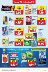 Gazetka promocyjna Lidl - Aktionsprospekt - Gazetka - ważna od 26.02 do 26.02.2022 - strona 7 - produkty: Allzwecktücher, angebot, basmati, Basmati Reis, Blüte, coupon, coupons, drink, dulano, eis, elle, energy drink, hafer, haferflocken, kölln, mars, mondamin, persil, preisvorteil, red bull, reis, salami, snickers, teller, Ti, tücher, twix, weck, ZTE