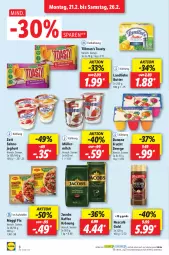 Gazetka promocyjna Lidl - Aktionsprospekt - Gazetka - ważna od 26.02 do 26.02.2022 - strona 8 - produkty: butter, danone, elle, frucht, jacobs, joghur, joghurt, kaffee, landliebe, maggi, maggi fix, milch, Müller, ndk, Nescafé, nescafé gold, sahne, Schal, Schale, teller, Ti, toast, toasty, zott