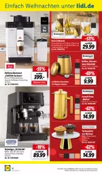 Gazetka promocyjna Lidl - Aktuelle Onlineshop-Highlights - Gazetka - ważna od 31.12 do 31.12.2022 - strona 10 - produkty: auto, caffe, edelstahl, espresso, Gläser, henkel, kaffee, kaffeevollautomat, latte, Löffel, ndk, nuss, Ria, rwe, tablet, tablett, Ti, torte, wasser, weihnachten, ZTE