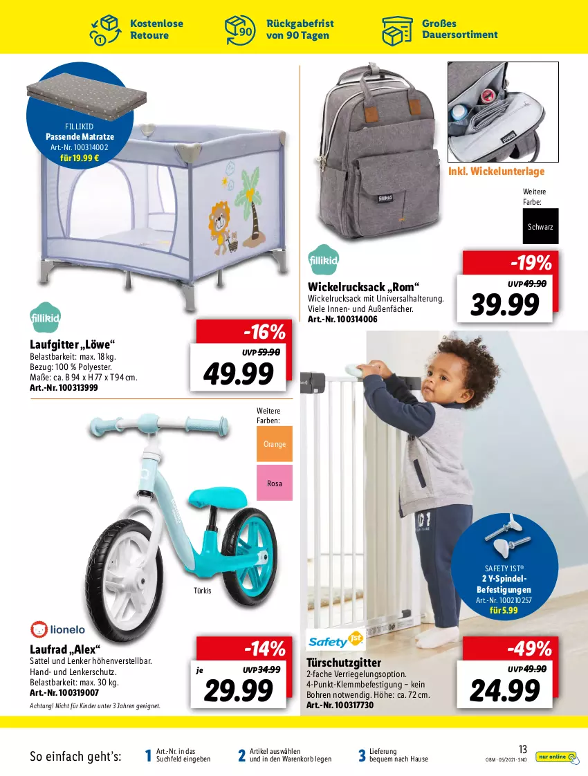 Aktueller Prospekt Lidl - Aktuelle Onlineshop-Highlights - von 01.05 bis 31.05.2021 - strona 13