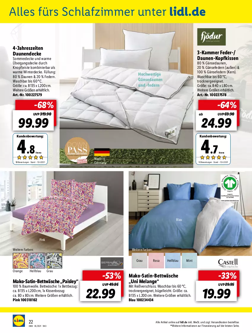 Aktueller Prospekt Lidl - Aktuelle Onlineshop-Highlights - von 01.05 bis 31.05.2021 - strona 22