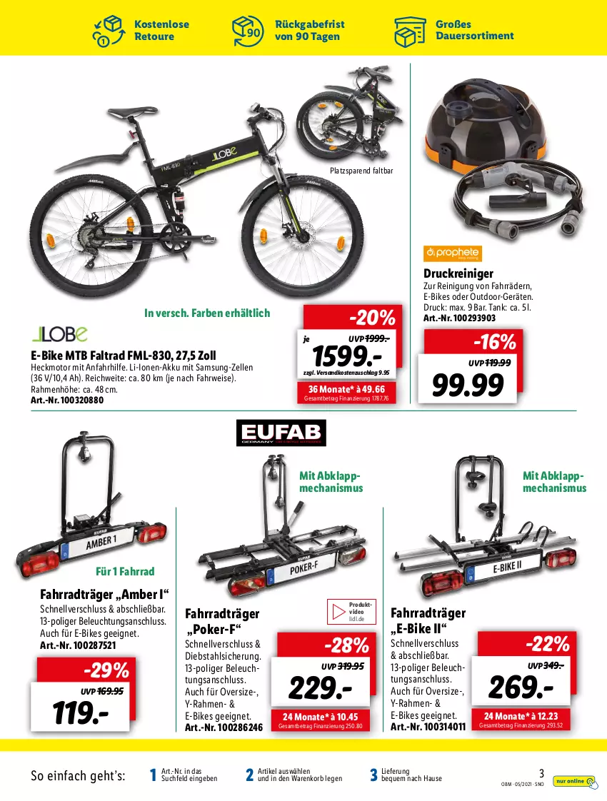 Aktueller Prospekt Lidl - Aktuelle Onlineshop-Highlights - von 01.05 bis 31.05.2021 - strona 3