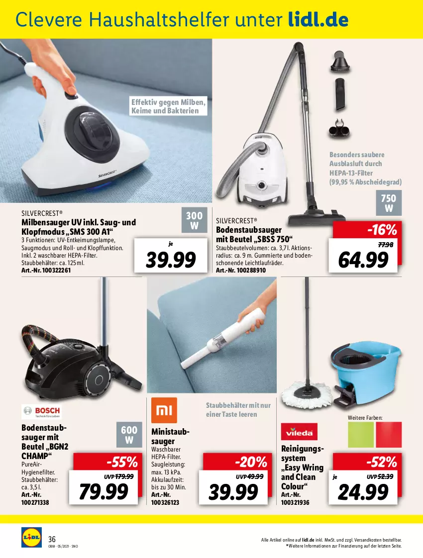 Aktueller Prospekt Lidl - Aktuelle Onlineshop-Highlights - von 01.05 bis 31.05.2021 - strona 36