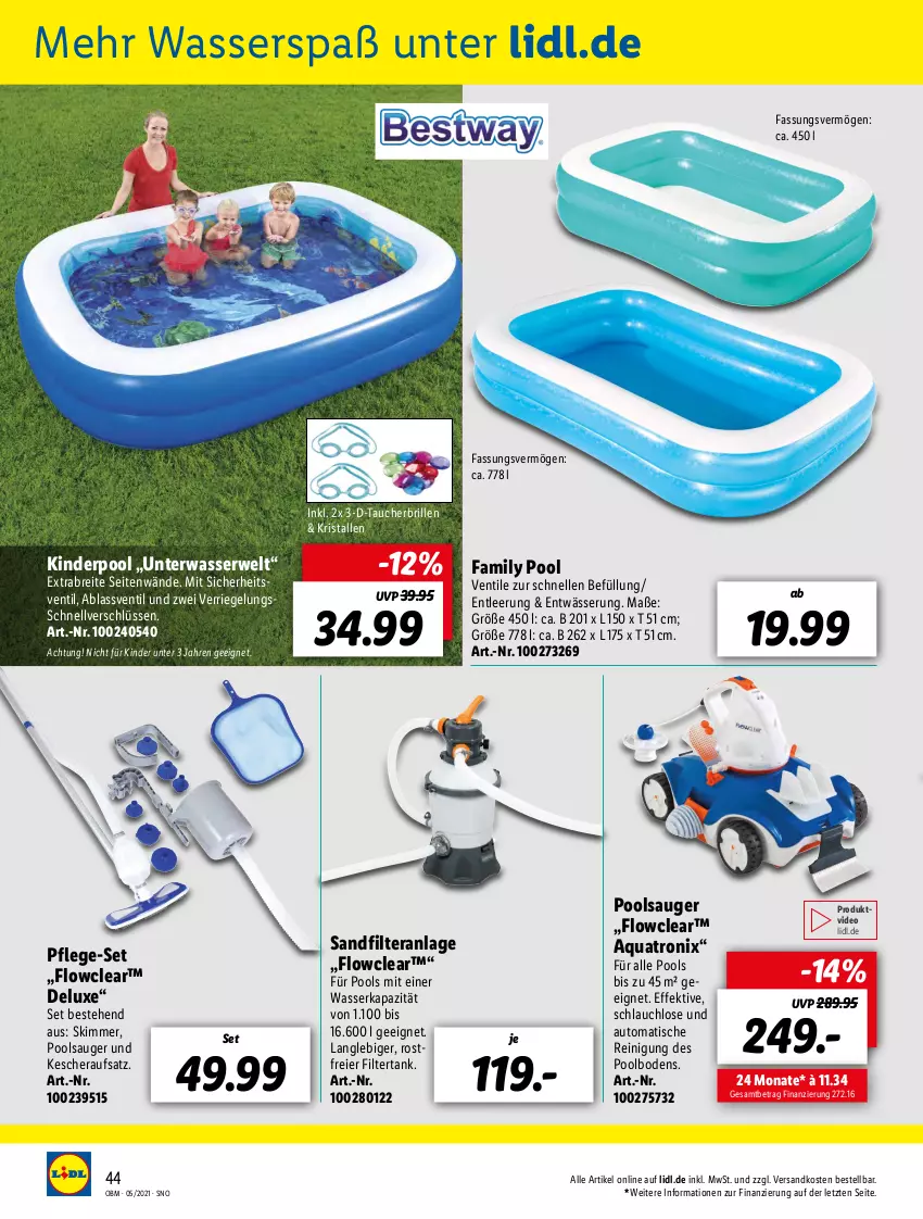 Aktueller Prospekt Lidl - Aktuelle Onlineshop-Highlights - von 01.05 bis 31.05.2021 - strona 44