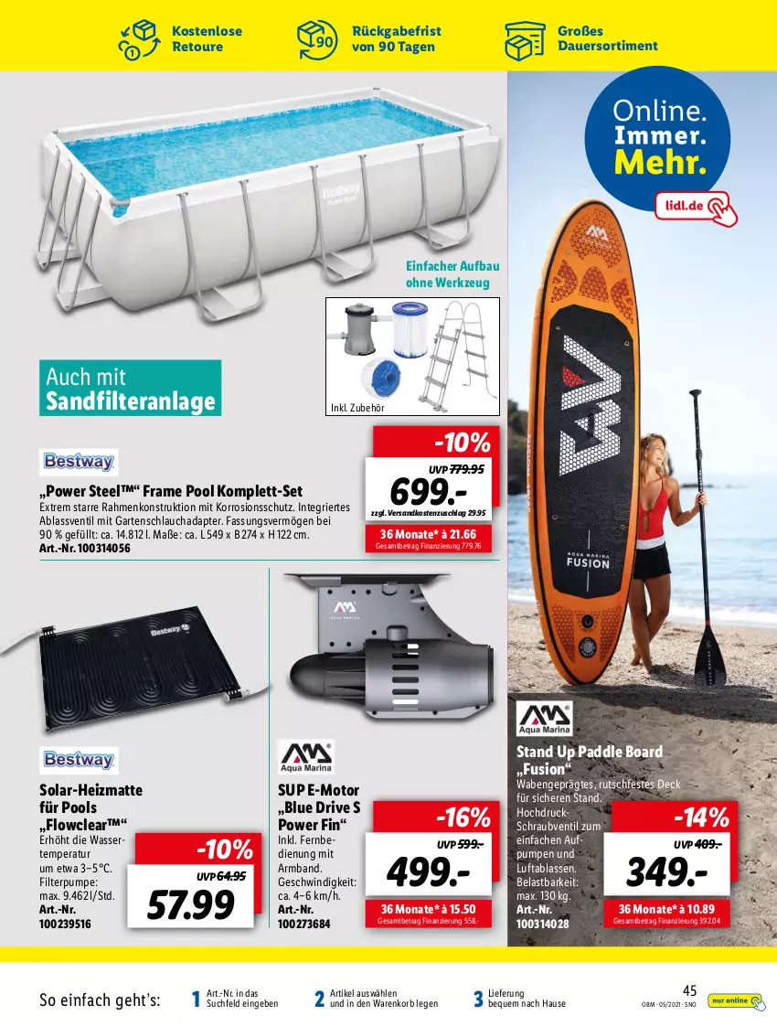 Aktueller Prospekt Lidl - Aktuelle Onlineshop-Highlights - von 01.05 bis 31.05.2021 - strona 45