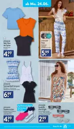 Gazetka promocyjna Aldi Nord - Von Montag - Gazetka - ważna od 29.06 do 29.06.2024 - strona 17 - produkty: Bau, baumwolle, ecovero, gin, hose, jumpsuit, kleid, lenzing, reine baumwolle, Ria, shirt, sneaker, sneakersocken, socken, Sommerkleid, Ti, up2fashion, wolle, ZTE