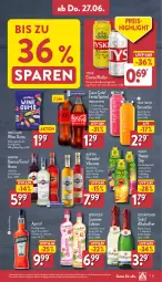 Gazetka promocyjna Aldi Nord - Von Montag - Gazetka - ważna od 29.06 do 29.06.2024 - strona 31 - produkty: alkohol, aperitif, aperol, berentzen, beutel, bier, coca-cola, cola, creme, eier, eis, elle, fanta, flasche, frucht, fruchtgummi, fruchtgummis, fruchtsaft, fruchtsaftgetränk, getränk, gin, Happy Day, likör, loreal, martini, Mezzo Mix, radler, Rauch, reis, rotkäppchen, saft, sekt, smoothie, sprite, Sweetland, teller, Ti, true fruits, tyskie, ZTE, zucker