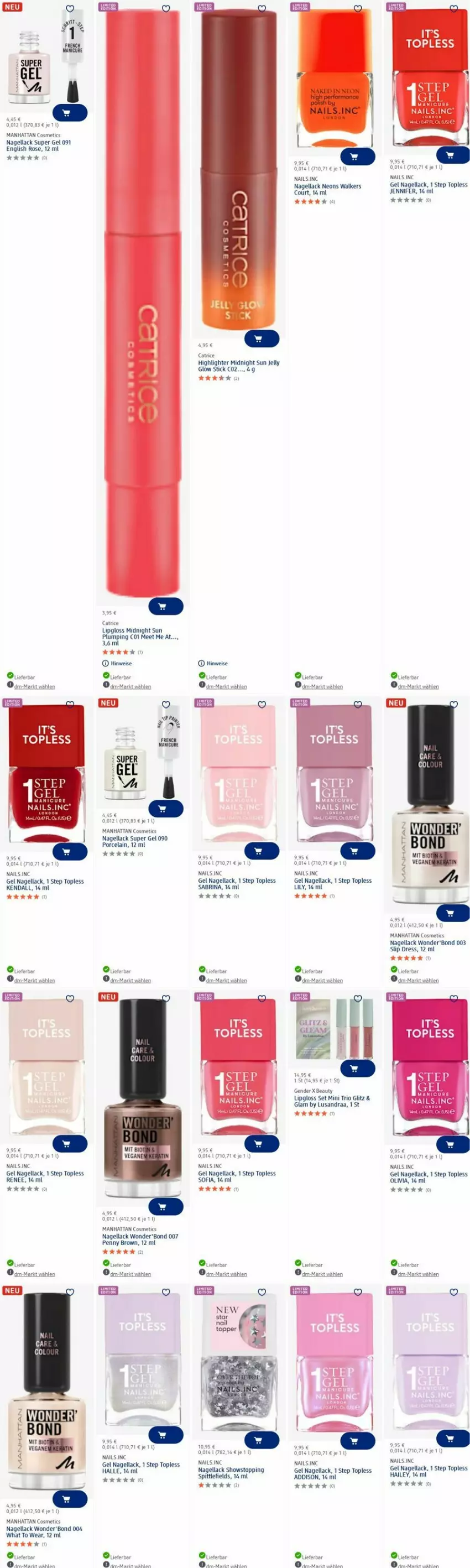 Aktueller Prospekt Dm Drogerie - Prospekte - von 14.07 bis 23.07.2025 - strona 23 - produkty: eis, lack, Lipgloss, Nagellack, slip, tee, Ti