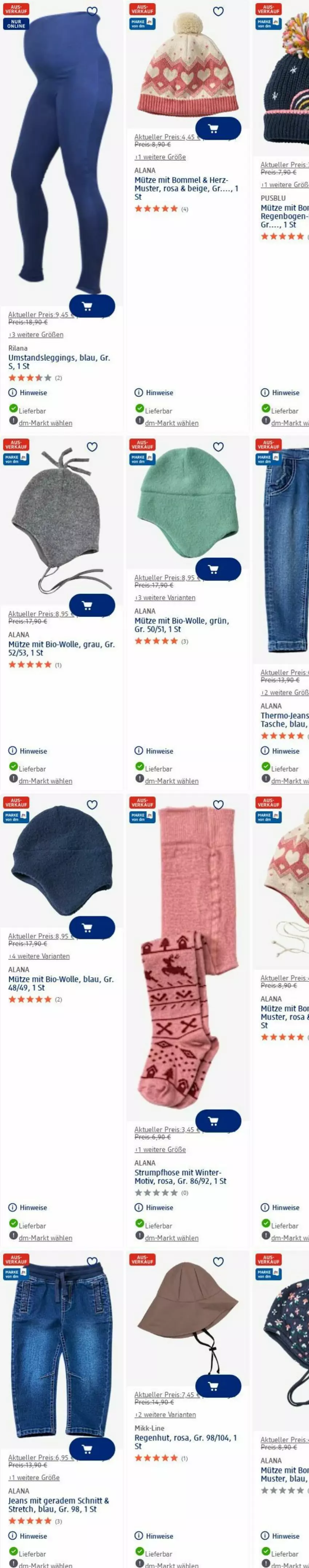 Aktueller Prospekt Dm Drogerie - Prospekte - von 14.07 bis 23.07.2025 - strona 28 - produkty: bio, eis, elle, gin, hose, jeans, leggings, Mütze, reis, Ria, rum, Strumpfhose, Tasche, Ti, usb, wolle