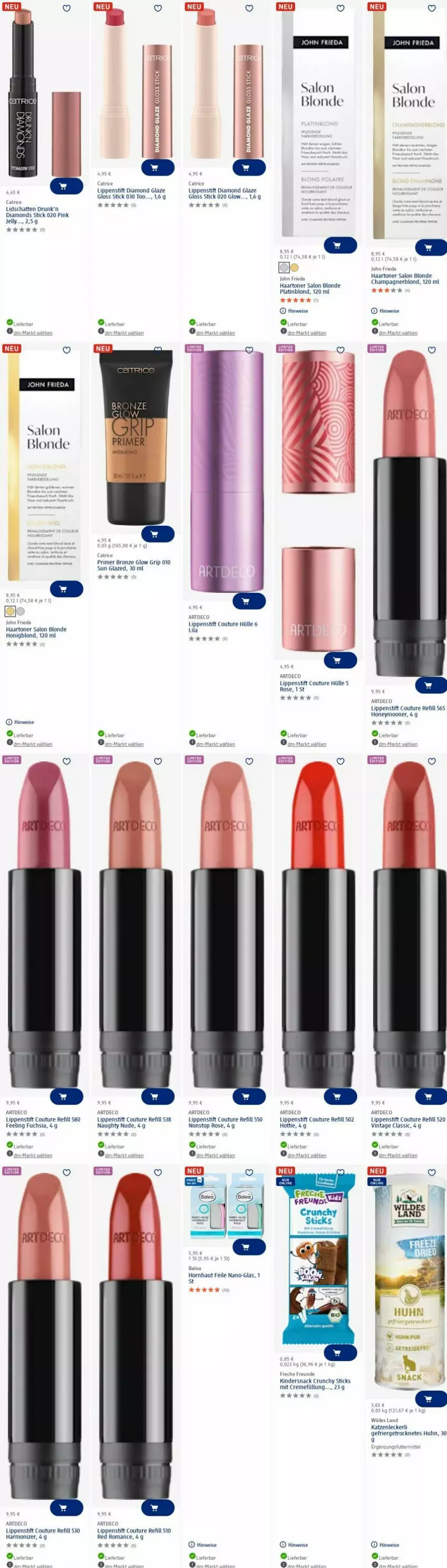 Aktueller Prospekt Dm Drogerie - Prospekte - von 14.07 bis 23.07.2025 - strona 8 - produkty: champagne, champagner, creme, eier, eis, freche freunde, honig, Kinder, LG, Lippenstift, rwe, snack, Ti, Toner, uhr, Wild