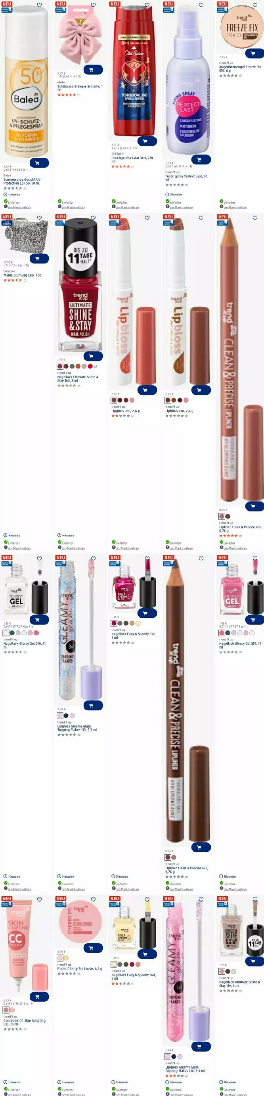 Aktueller Prospekt Dm Drogerie - Prospekte - von 14.07 bis 23.07.2025 - strona 9 - produkty: Anhänger, eis, Elan, Engel, flakes, lack, LG, Lipgloss, Loose, mam, Nagellack, Ria, Rockstar, shake, soja, sonnenspray, spee, Ti, uhr, ZTE