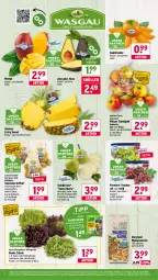 Gazetka promocyjna Wasgau - Gazetka - ważna od 31.10 do 31.10.2025 - strona 6 - produkty: ananas, angebot, angebote, apfel, auer, avocado, avocados, beutel, bio, Birnen, bunte salate, Eichblattsalat, eis, elle, fleisch, frucht, früchte, fruchtfleisch, Garten, Kaki, kartoffel, kartoffeln, knorr, leine, mango, Müller, nuss, reis, Ria, Rubin, salat, salate, salatkrönung, speisekartoffeln, tafeläpfel, tafelbirnen, tee, Ti, tisch, trauben, walnuss, walnusskerne, wein